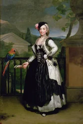 Retrato de Isabel Parrena Arce, Ruiz de Alarcon e Valdes, Marquesa de Llano, 1770